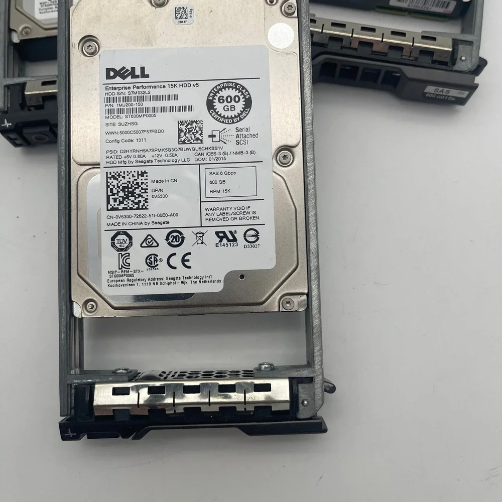 Lot of 4 Dell 600GB 15K SAS 6Gbps 2.5